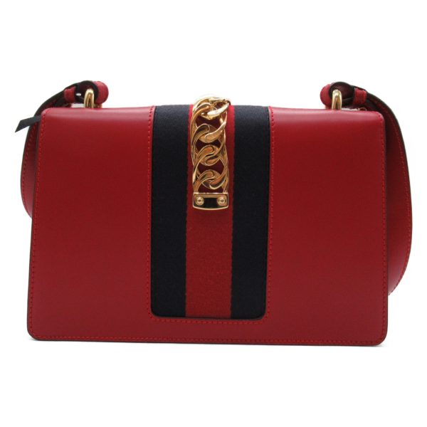 2101217770521 2 Gucci 2way Shoulder Bag Calf Red