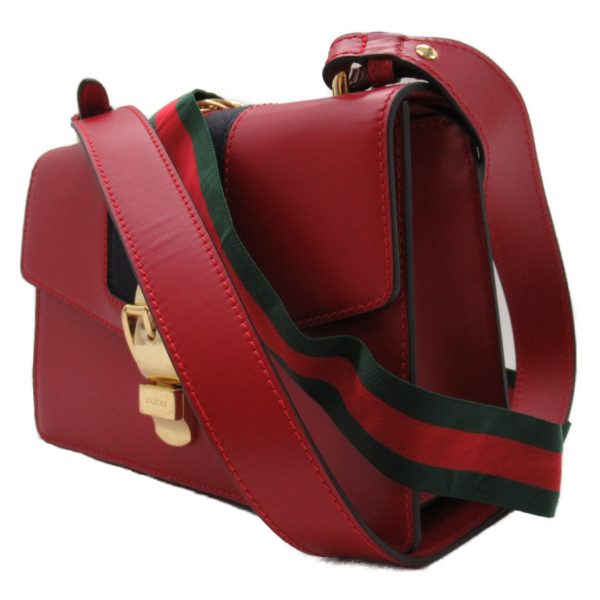 2101217770521 3 Gucci 2way Shoulder Bag Calf Red