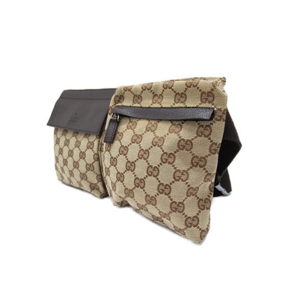 2101217770712 4 Gucci Waist Bag Body Bag GG Canvas Beige Dark Brown