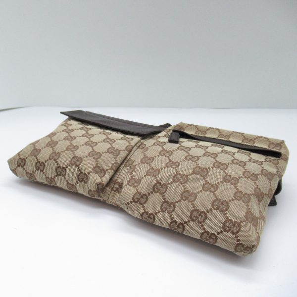 2101217770712 6 Gucci Waist Bag Body Bag GG Canvas Beige Dark Brown