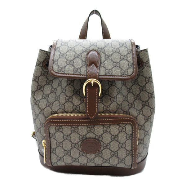 2101217770859 3 Gucci GG Supreme Rucksack Backpack Canvas Beige Brown