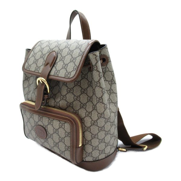 2101217770859 4 Gucci GG Supreme Rucksack Backpack Canvas Beige Brown