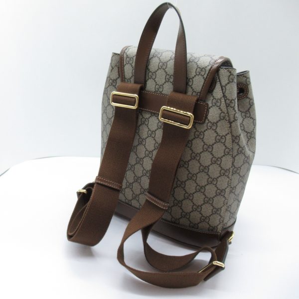 2101217770859 6 Gucci GG Supreme Rucksack Backpack Canvas Beige Brown