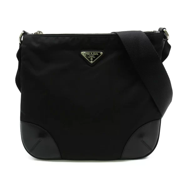 2101217773027 1 PRADA Nylon Ladies Shoulder Bag Black