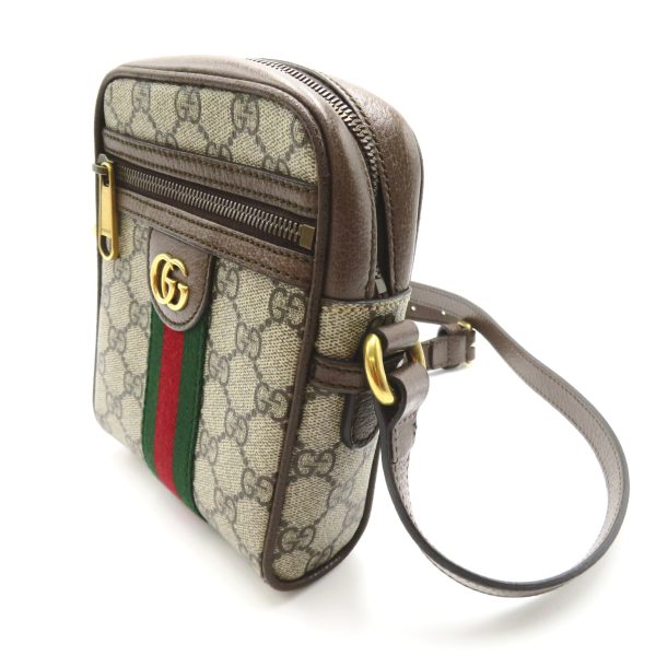 2101217793742 3 Gucci GG Supreme Shoulder Bag PVC Coated Canvas Beige Brown