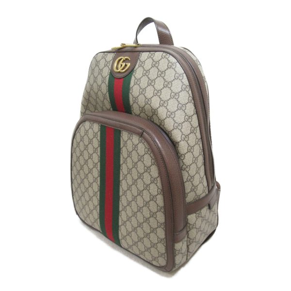 2106800529814 4 Gucci GG Medium Backpack Rucksack PVC Coated Canvas Beige Brown