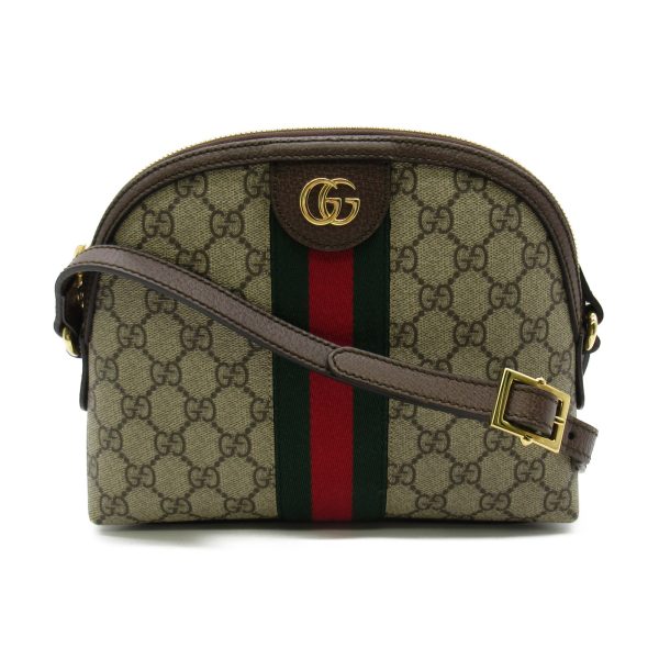 2107600957999 1 Gucci Shoulder Bag Leather Brown Beige