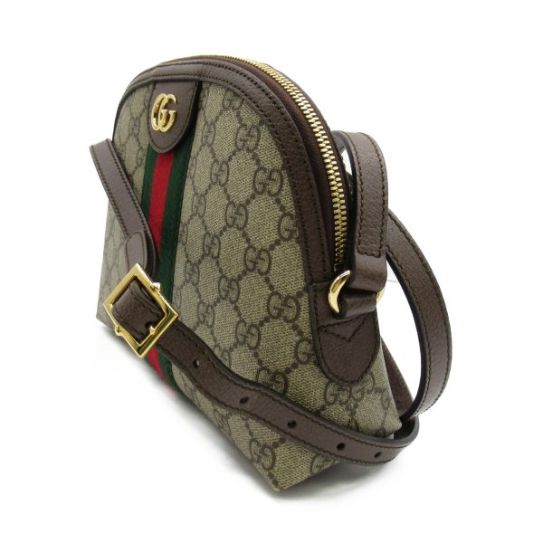 2107600957999 2 Gucci Shoulder Bag Leather Brown Beige