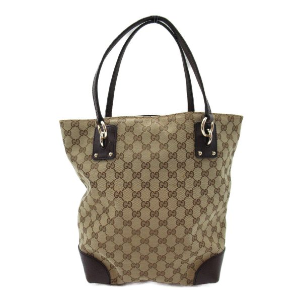 2118400120568 5 Gucci Tote Bag GG Canvas Beige Dark Brown