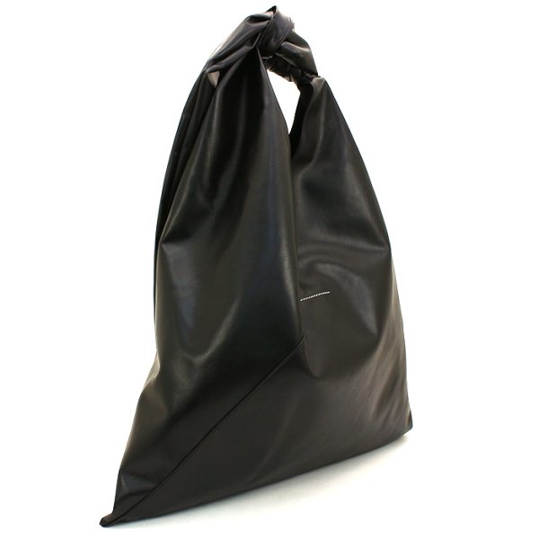 220504 bg1 3 2 Maison Margiela Tote Bag Japanese Hanging Glove Black Plain Polyester Leather