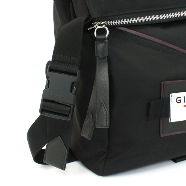 220819 bg1 7 6 Givenchy Rucksack Backpack Black Nylon Folded Shoulder Travel Casual