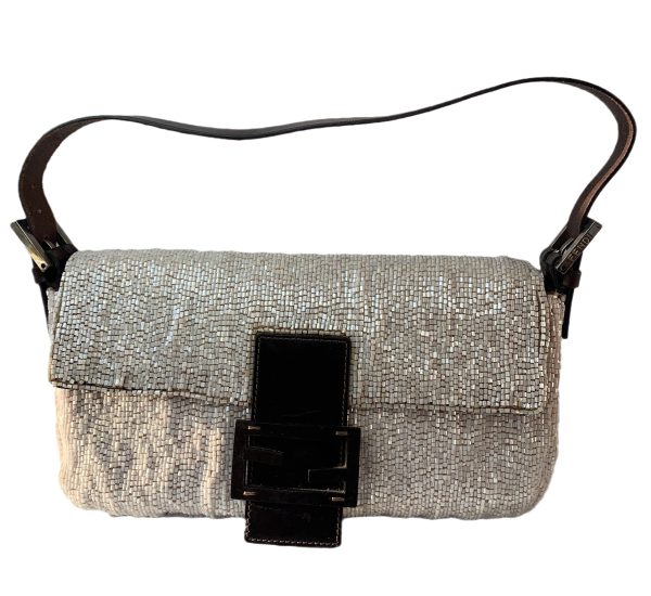 Fendi Fendi Baguette Shoulder bag with Cream Beads