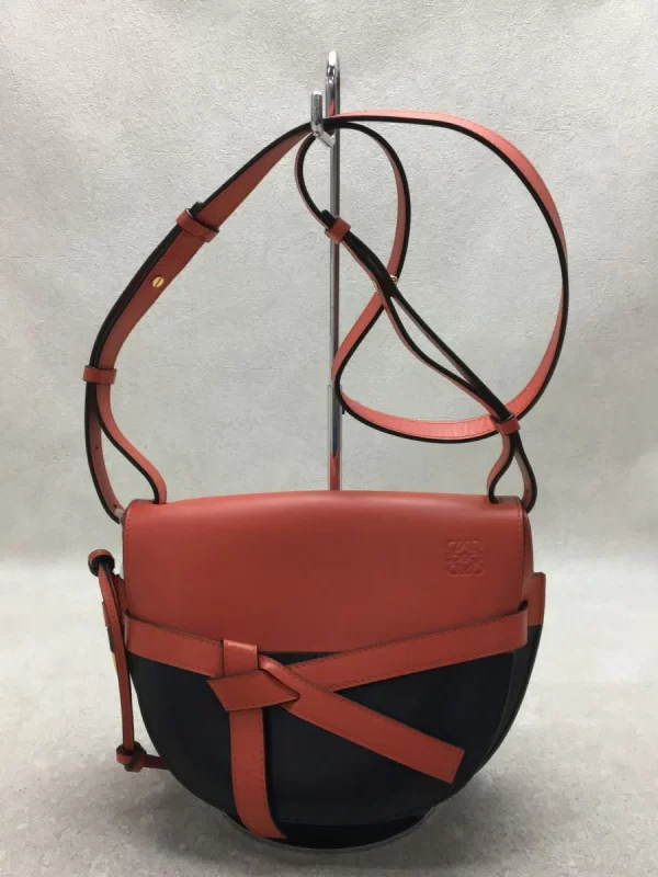 2300035610518 01 LOEWE Gate Small Leather Shoulder Bag Multicolor