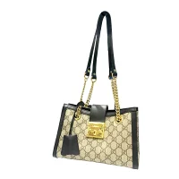 23032527 01 Chanel Chain Shoulder Bag 2WAY Lambskin Leather Black Gold Hardware
