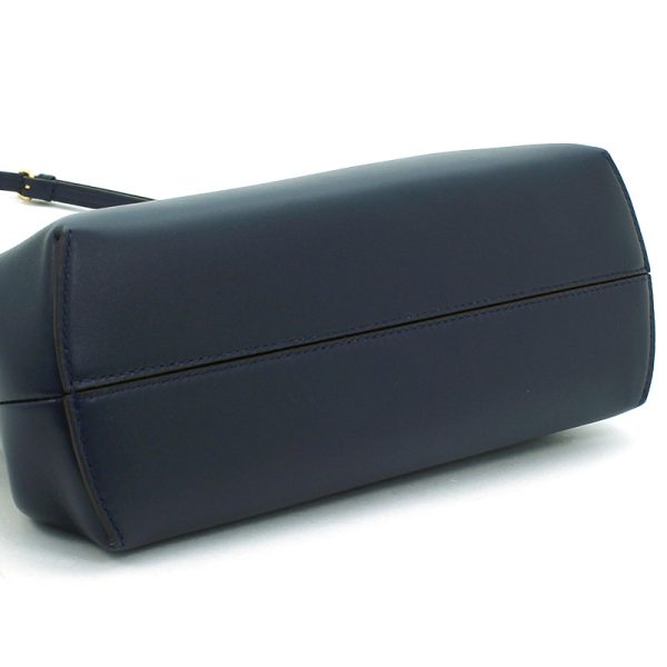 230427 bg1 1 3 Fendi Shoulder Clutch Bag Small Nappa Leather Compact Mini Bag Dark Blue