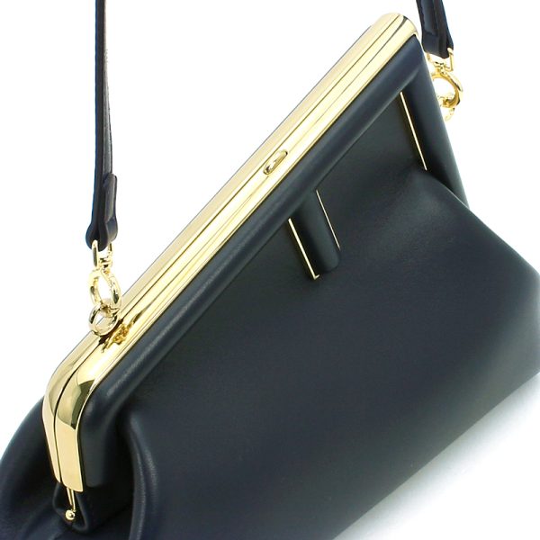 230427 bg1 1 5 Fendi Shoulder Clutch Bag Small Nappa Leather Compact Mini Bag Dark Blue