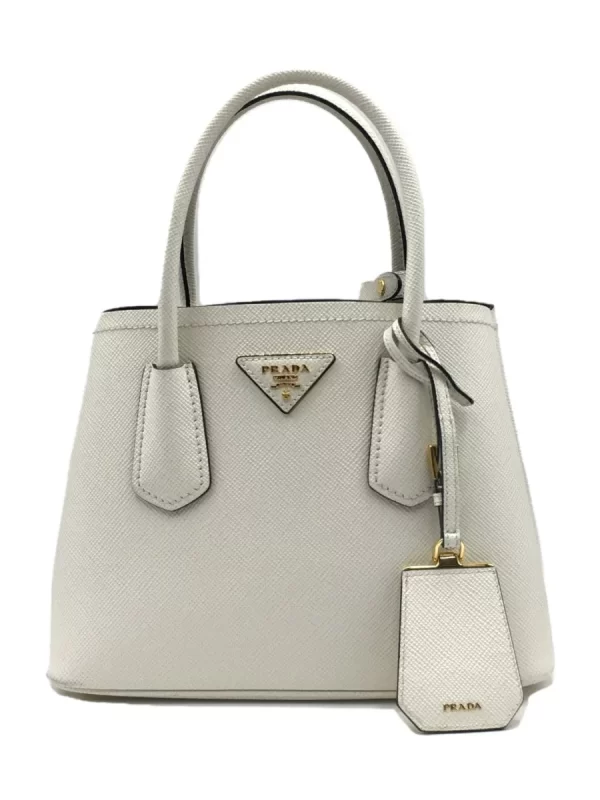 2319451867390 01 PRADA Handbag PVC Plain White