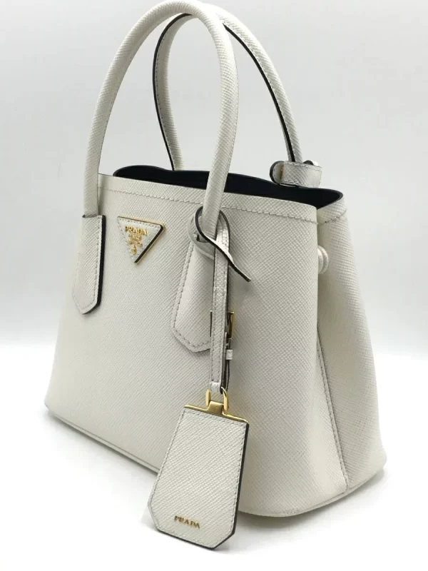 2319451867390 02 PRADA Handbag PVC Plain White