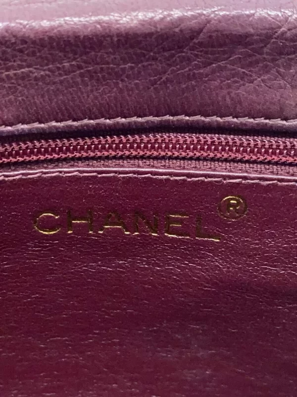 2333912468193 05 CHANEL Sheepskin Leather Shoulder Bag Bordeaux