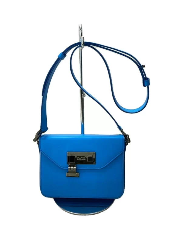 2335341249435 01 Christian Dior Plain Leather Shoulder Bag Blue