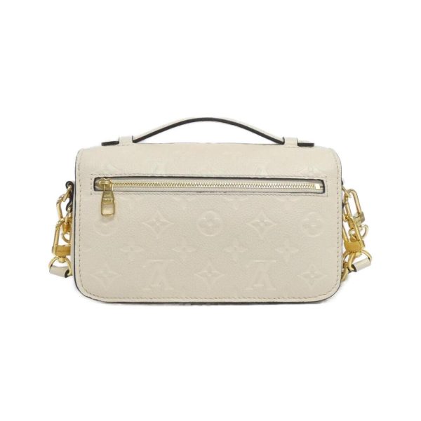 2600038592652 2 b Louis Vuitton Monogram Empreinte Pochette Metis EW Shoulder Bag Creme