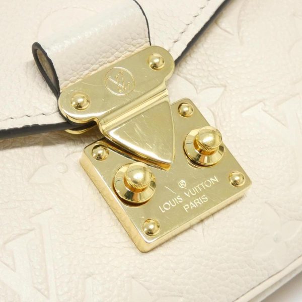 2600038592652 5 b Louis Vuitton Monogram Empreinte Pochette Metis EW Shoulder Bag Creme