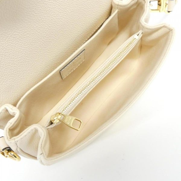 2600038592652 8 b Louis Vuitton Monogram Empreinte Pochette Metis EW Shoulder Bag Creme