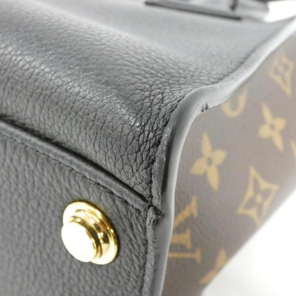 2600060146823 3 b Louis Vuitton On My Side PM Bag Black Calf Coated Canvas