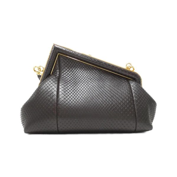 2600060370143 2 b Fendi Small Bag Python Ebano Handbag