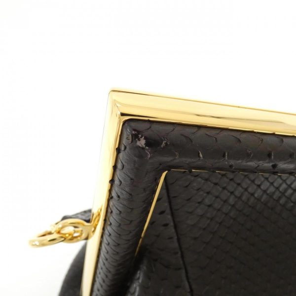 2600060370143 4 b Fendi Small Bag Python Ebano Handbag