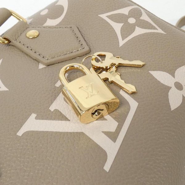 2600062290012 5 b Louis Vuitton Bicolor Monogram Empreinte Speedy Bandouliere Boston Bag