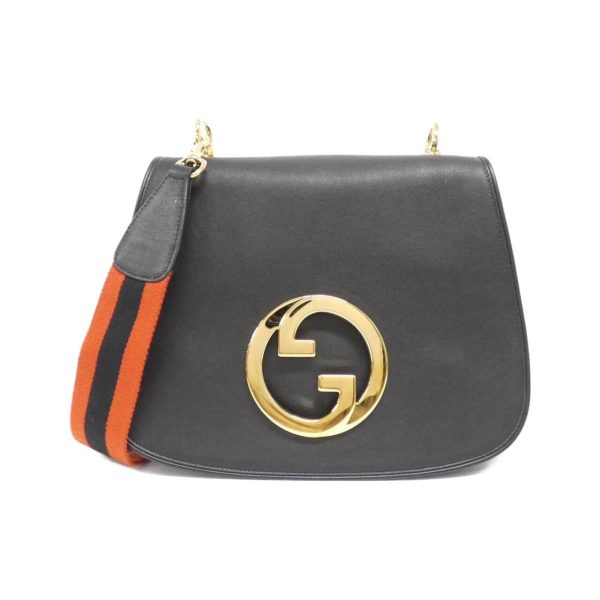 2600063262131 1 b Gucci Blondie Shoulder Bag Leather Black