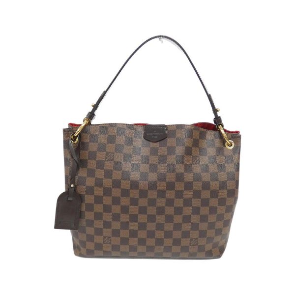 2600063438574 1 b Louis Vuitton Damier Graceful PM Shoulder Bag Ebene