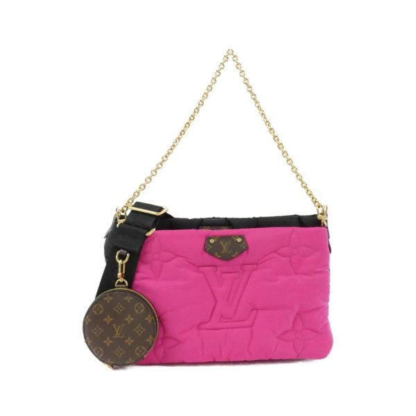 2600064442853 1 b Louis Vuitton Pillow Multi Pochette Accessoire Shoulder Bag Black Fuchsia