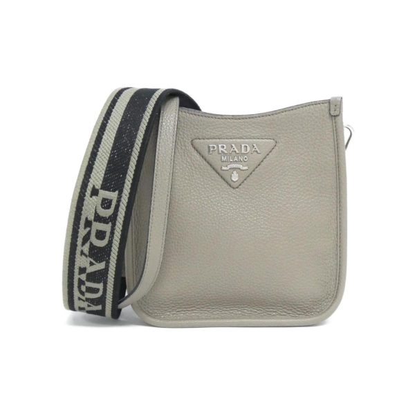 2600065398197 1 b Prada Shoulder Bag Argilla Silver Metal Fittings