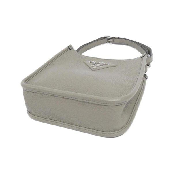 2600065398197 3 b Prada Shoulder Bag Argilla Silver Metal Fittings