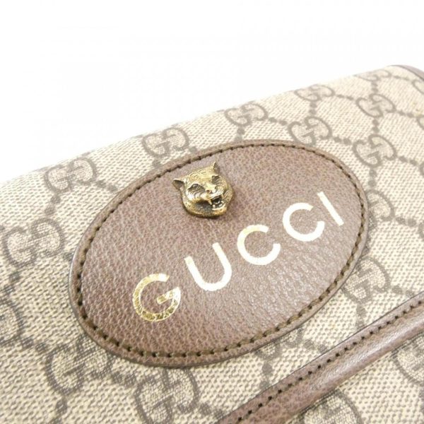 2600065547908 4 b Gucci Supreme Canvas Leather Shoulder Bag