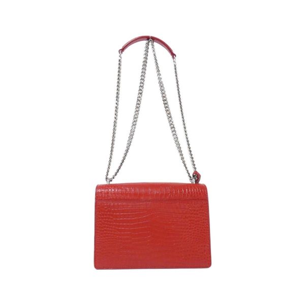 2600065704301 2 b Saint Laurent Sunset Medium Shoulder Bag Red Calf