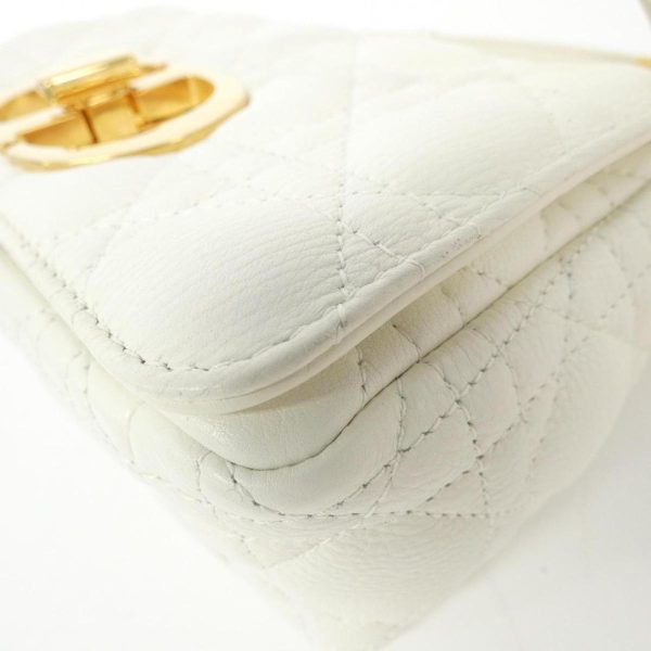 2600066895916 4 b Christian Dior Caro Small Shoulder Bag Ivory Calf