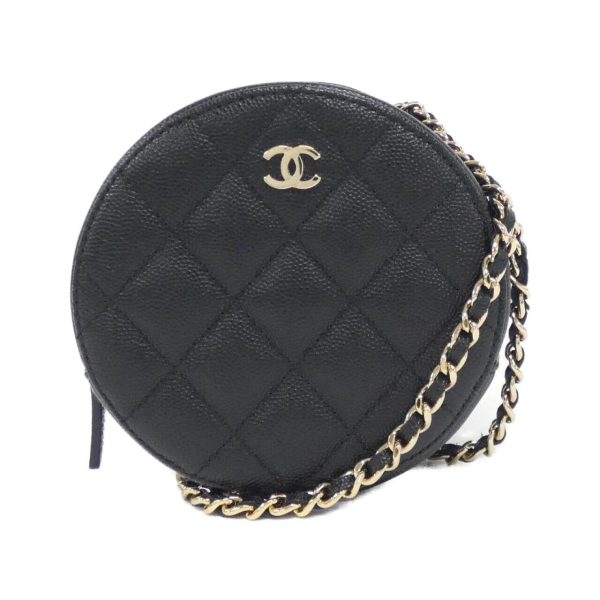 2600068540791 1 b Chanel Timeless Classic Line Shoulder Bag Caviar Skin Black