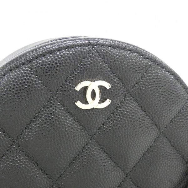 2600068540791 7 b Chanel Timeless Classic Line Shoulder Bag Caviar Skin Black