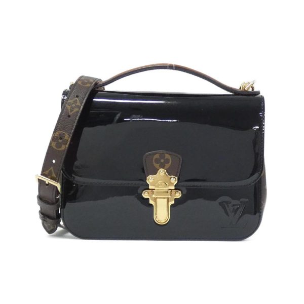 2600069171956 1 b Louis Vuitton Monogram Vernis Miroir Cherry Wood BB Shoulder Bag Black