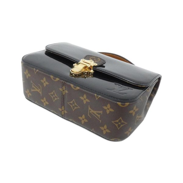 2600069171956 3 b Louis Vuitton Monogram Vernis Miroir Cherry Wood BB Shoulder Bag Black
