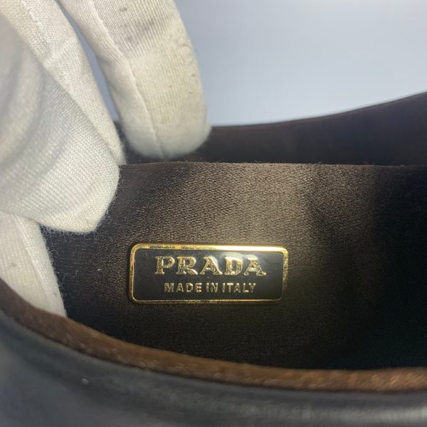 26761706256823 pic hd Prada Cleo Vintage Black Leather Gold Hardware