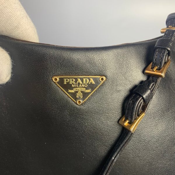 26771706256824 pic hd Prada Cleo Vintage Black Leather Gold Hardware