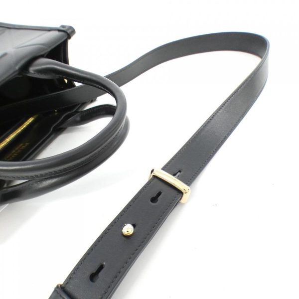 2700038154550 4 b Prada Shoulder Bag Black Soft Calf Gold Metal