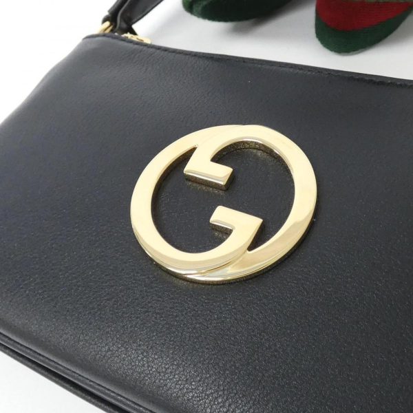 2700038244558 4 b Gucci Blondie Shoulder Bag Black Leather