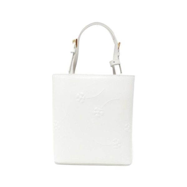 2700038262767 2 b Prada Handbag White Spazzolato Leather Gold Metal Fittings