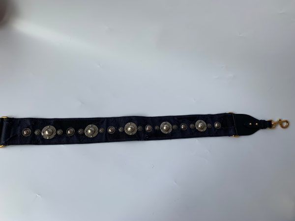 27863858 2FF4 4DBF 8A00 77C9FA84251E Dior Saddle Strap Navy canvas with Dior Logo and Metal