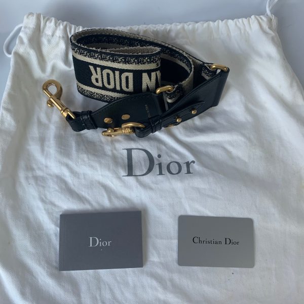 28001706410031 pic hd Dior Saddle Black Medium Grained Leather Handbag with Gold Hardware with Strap